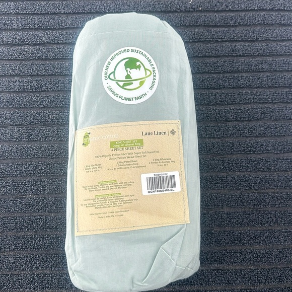 Organic Cotton Other - LANE LINEN 4 PIECE SHEET SET
